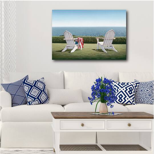 Courtside Market® Celebrate 250™ Wounded Warrior Project® Spring House View Gallery-Wrapped Canvas Wall Art